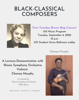 UIS Music Program Presents Black Classical Composers