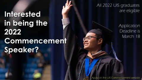 Apply to be the 2022 Student Commencement Speaker