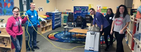 As part of the national MLK Jr. Day of Service, UIS students volunteer at nine locations