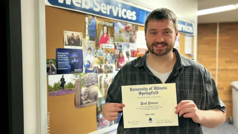 Paul Pinneo named the UIS Employee of the Month for June 2022