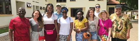 UIS students and faculty conduct research in Ghana, West Africa as part of a study abroad trip