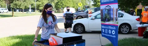 Hundreds of students return to UIS for the start of fall semester 2020 classes